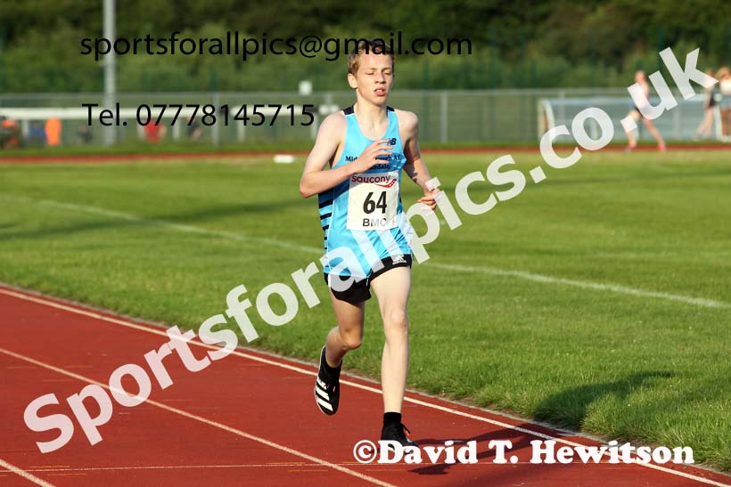 BMC 1500 metres, BMC, Chester le Street, July 19th. Photo: David T. Hewitson/Sports for All Pics